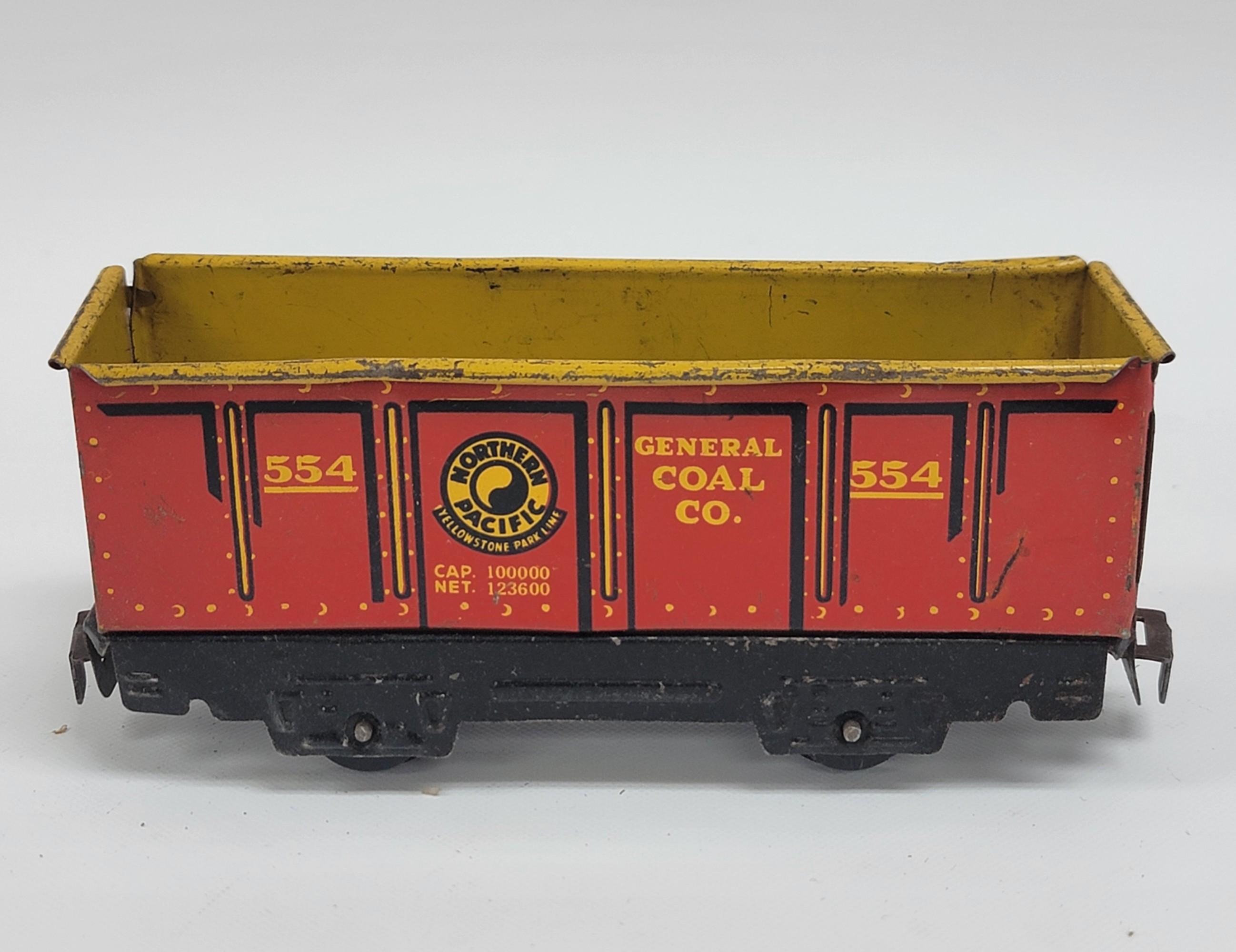 Vintage Marx Wind-Up Mechanical Smoking Train Set In Box