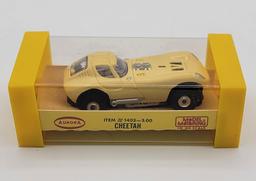 New In Box Aurora T-Jet Yellow Cheetah HO Scale Slot Car #1403