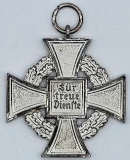 WWII German Third Reich 25 Year Faithful Service Cross