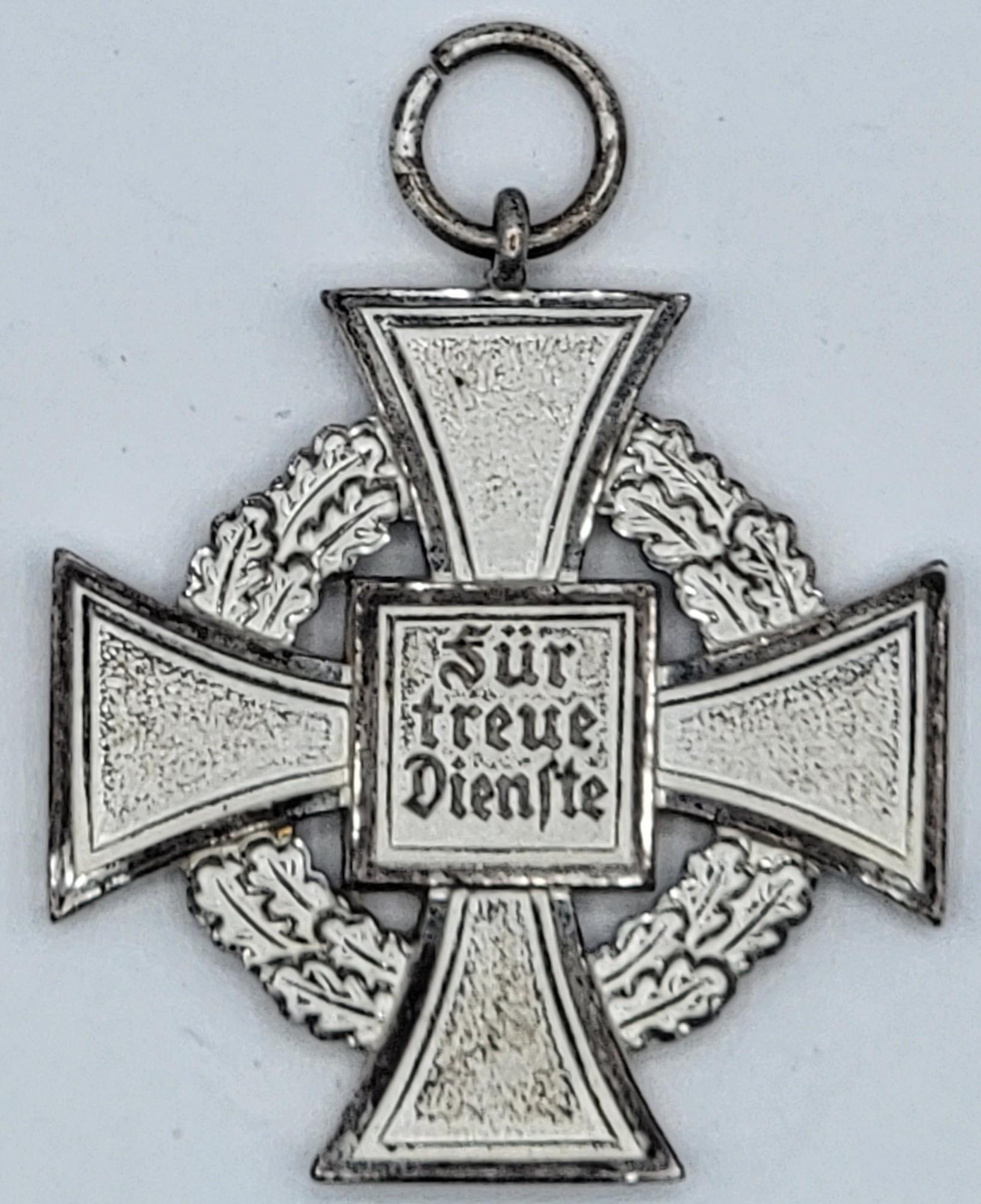 WWII German Third Reich 25 Year Faithful Service Cross