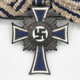 1938 WWII German Cross Of Honour Of The German Mother With Ribbon
