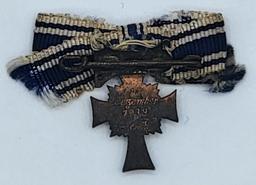 1938 WWII German Cross Of Honour Of The German Mother With Ribbon