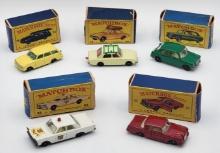 (5) Vintage Lesney Matchbox Vehicles In Original Boxes