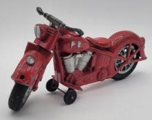 Vintage Hubley Die Cast Indian PD Police Motorcycle
