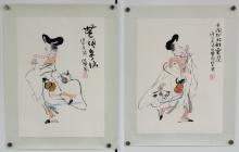 Lu Chun Lan "Endless Worry & Travel Everywhere" Watercolor & Ink Paintings