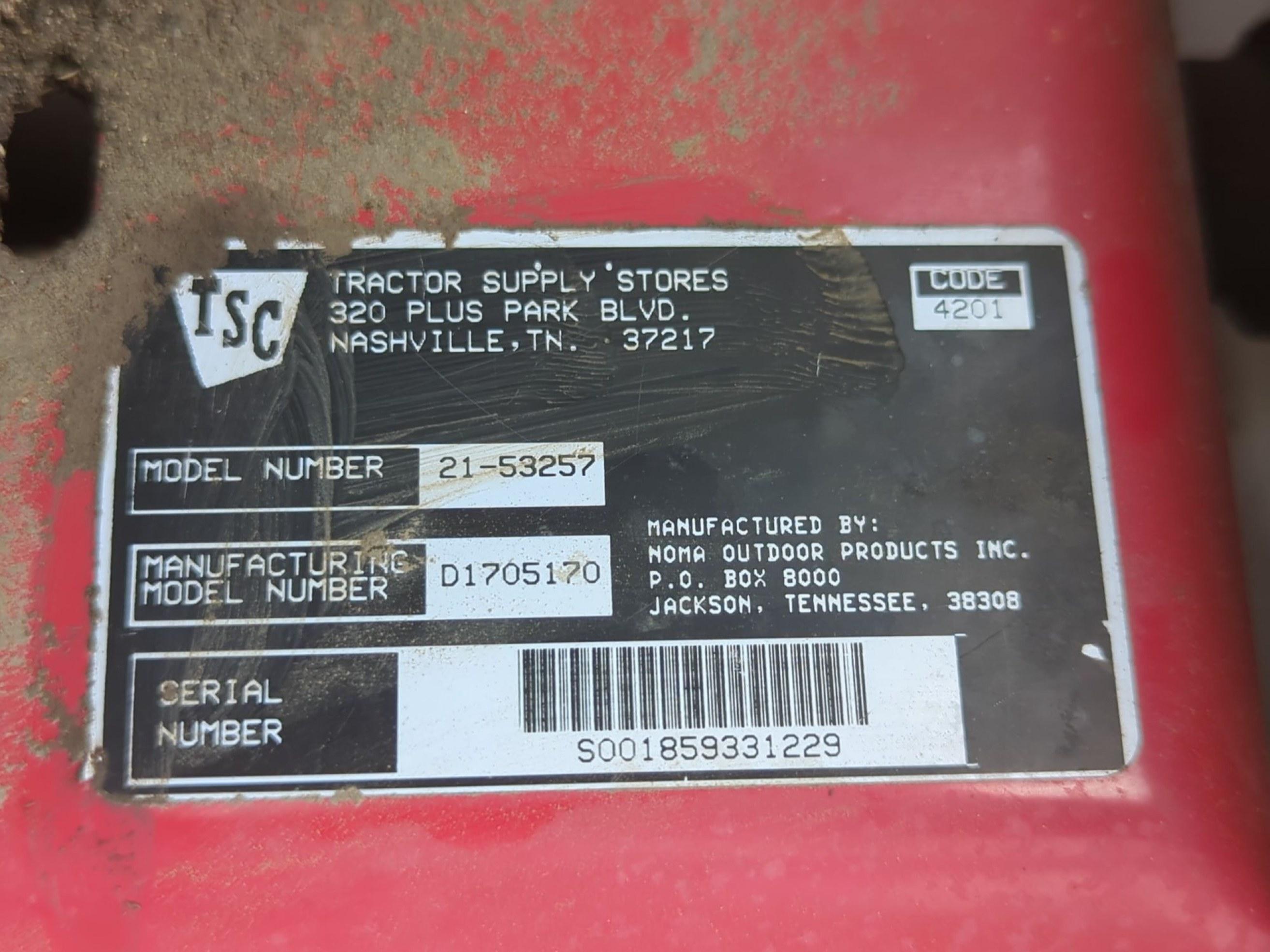 Huskee Mobile Chipper/Shredder (Model 21-53257)