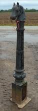 Vtg Cast Iron Hitching Post