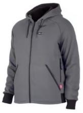 Milwaukee M12 Long Sleeve Men's Full-Zip Heated Hoodie Kit Gray