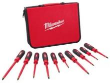 Milwaukee 10 PC 1000V Insulated Screwdriver Set w/ EVA Foam Case