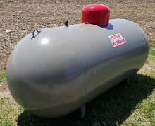 500 Gallon Capacity Steel Propane Tank.