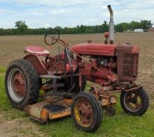 1930-1940 Farmall A Tractor w/ Belly Mower