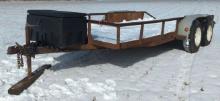16' Utility Wooden Flatbed Trailer