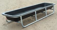 10' Galvanized/Poly Bunk Feeder