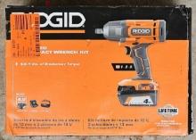 Ridgid 18V 3-Speed 1/2" Impact Wrench Kit. Pt#R86215K.