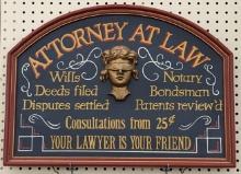 SSW Attorney At Law Fantasy Advertising Sign