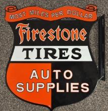 DSP Replica Firestone Auto Supplies Shield Flange Sign
