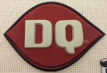 Dairy Queen Embossed Plastic Adv Sign
