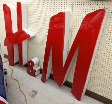 Large H&M Stores Lighted Advertising Sign
