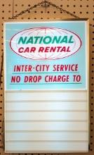 Vintage National Car Rental Lighted Sign