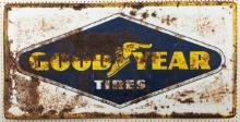 5ft Vintage SST Goodyear Tires Embossed Adv Sign