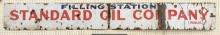 Nearly 10ft Vintage SSP Standard Oil Co. IN Adv Sign
