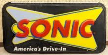 6ft Sonic Drive-In Embossed Plastic Adv Sign
