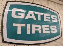 4ft Vintage SST Gates Tires Adv Sign