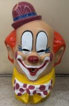 Vintage Carnival Windy The Clown Helium Tank Cover