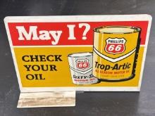 Vintage DST Phillips 66 Trop Artic Motor Oil Sign