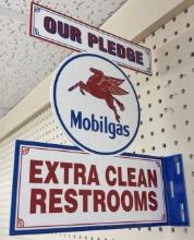 DST Mobilgas Restroom Fantasy Sign