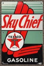 SSP Replica Texaco Sky Chief Gasoline Pump Plate