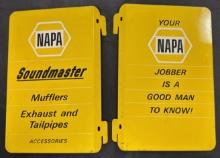 Set Of 2 Napa Catalog Rag Side Flap Signs
