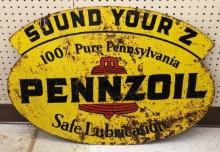 Vintage DST Pennzoil Sound Your Z Sign