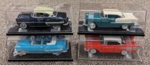 (4) Chevrolet Bel Air Die Cast Model Cars
