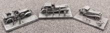 (3) Franklin Mint Pewter Automotive Scene Displays
