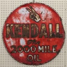 3ft Vintage DST Kendall Motor Oil Sign