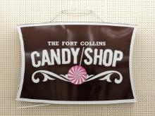 5ft Fort Collins Candy Shop DS Lighted Adv Sign