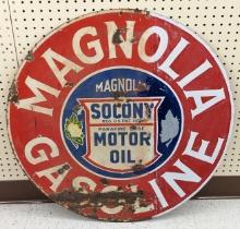 Vintage DSP Magnolia Gasoline Adv Sign