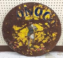 Early DSP CONOCO Gasoline Sign w/ Minuteman Graphics