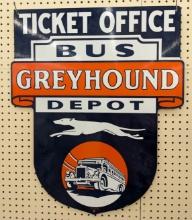 SSP Greyhound Bus Depot Ticket Office Replica Sign