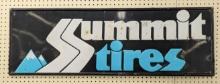 Vintage SST Summit Tires Embossed Advertising Sign