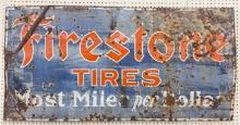 5ft Vintage SSP Firestone Tires Sign