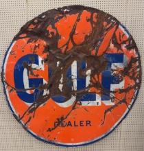 6ft DSP Gulf Service Station Sign