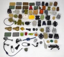 Large Lot of 1980s Hasbro G.I. Joe 3.75in ARAH Action Figure Accessories