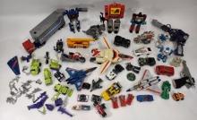 Large Lot Of 1980s Bandai Takara G1 Transformers Action Figures & Accessories