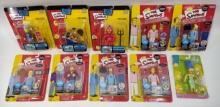 10) Playmates The Simpsons Action Figures On Blister Cards