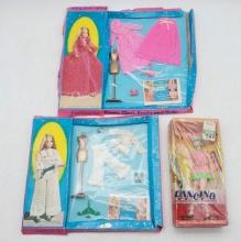 Vintage Topper Dancing Jessica Dawn Doll and Outfits with Boxes