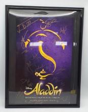 Disney's Aladdin Broadway's New Musical Comedy Cast Autographed Poster