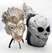 Original HR Giger Species Sil Alien Mask. Sil Mask with translucent plastic cover face