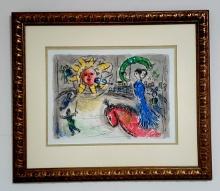 Marc Chagall ÒThe CircusÓ Original Lithograph from Derri�re Le Miroir Book.